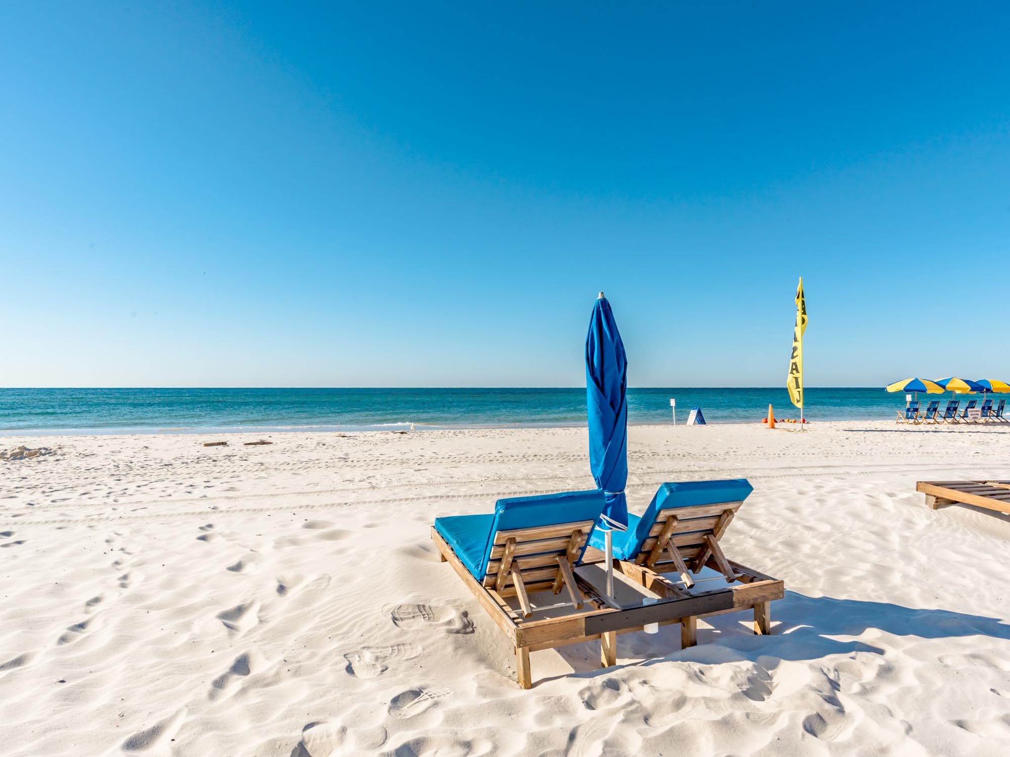 Beach chairs at Oceania in Gulf Shores, AL