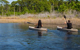 Kayaking on the river